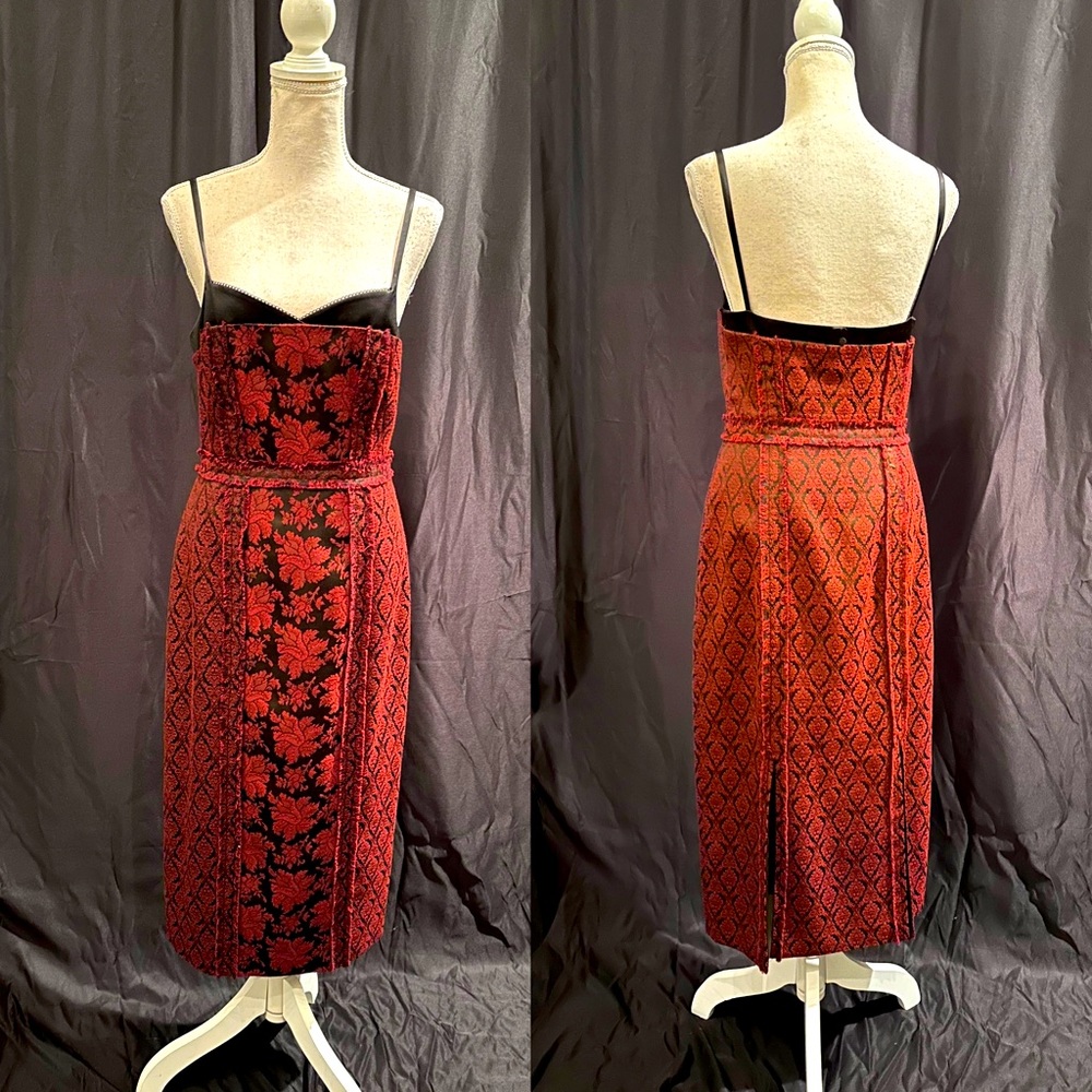 GORGEOUS BROCADE COCKTAIL DRESS